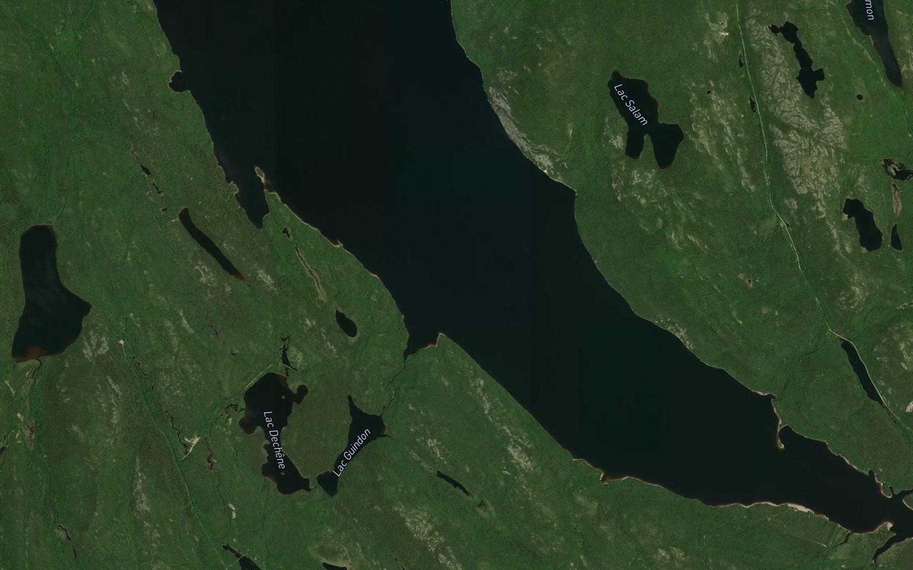 Satellite map of the Riviere Greaves
