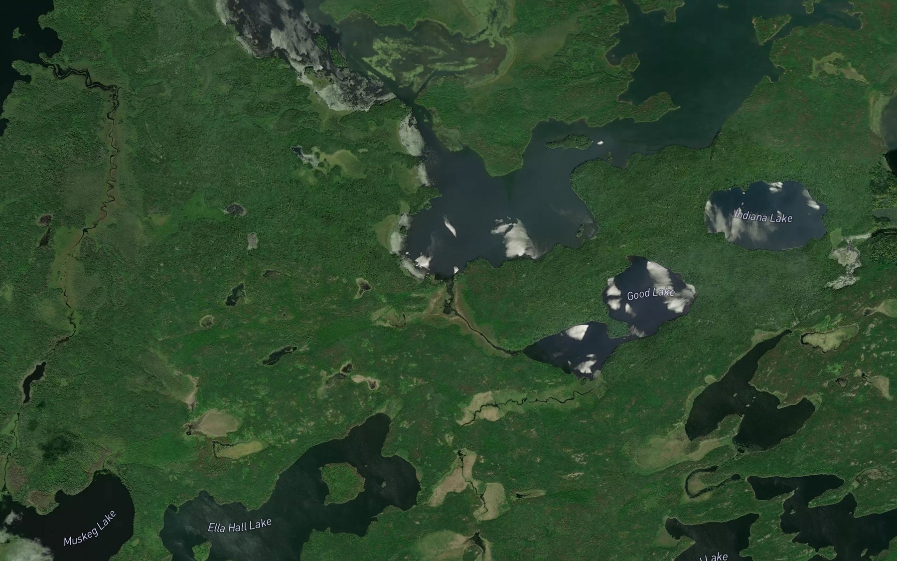 Satellite map of the Good Creek