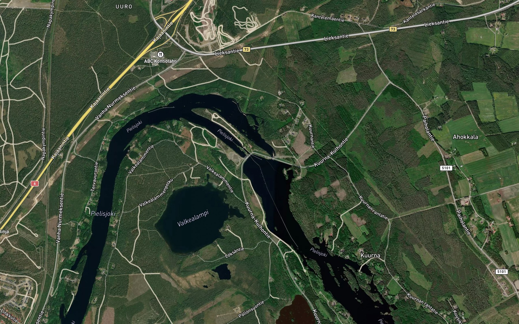 Satellite map of the Kuurnan Kanava