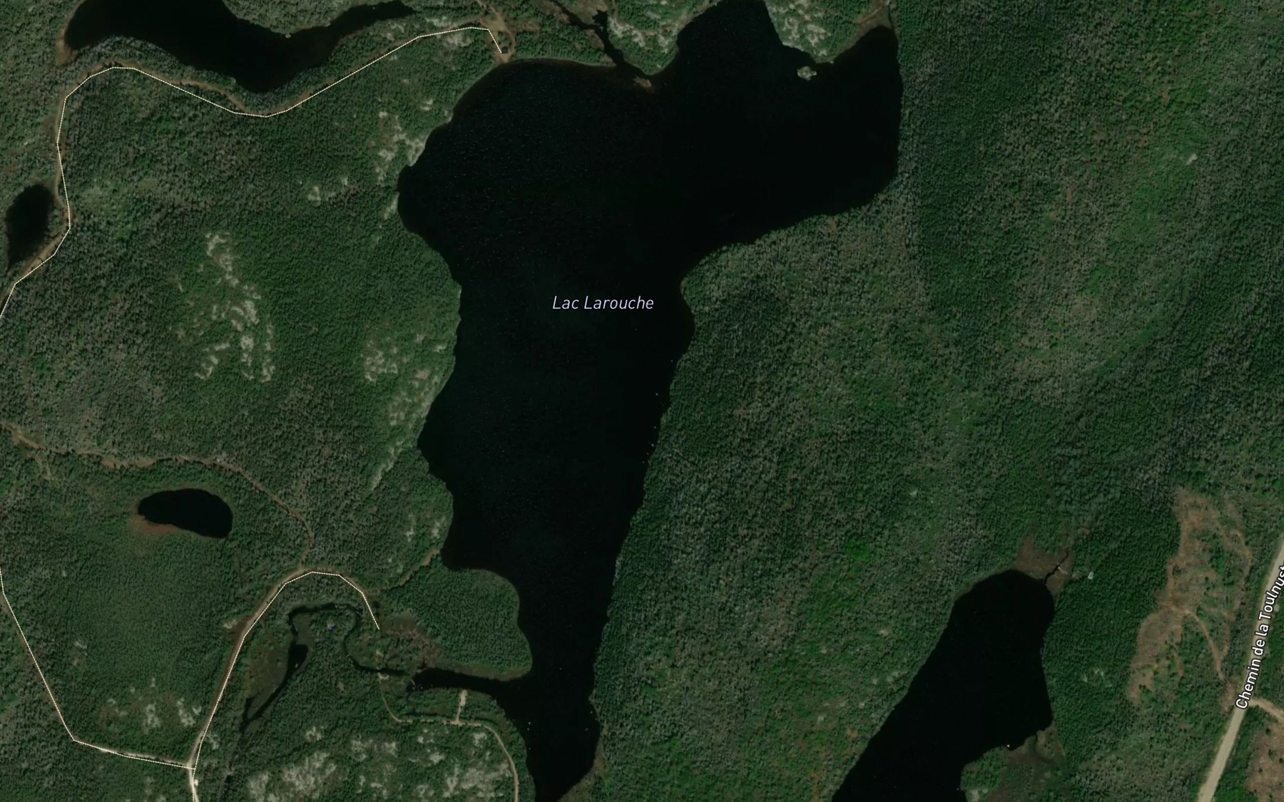 Satellite map of the Lac Larouche