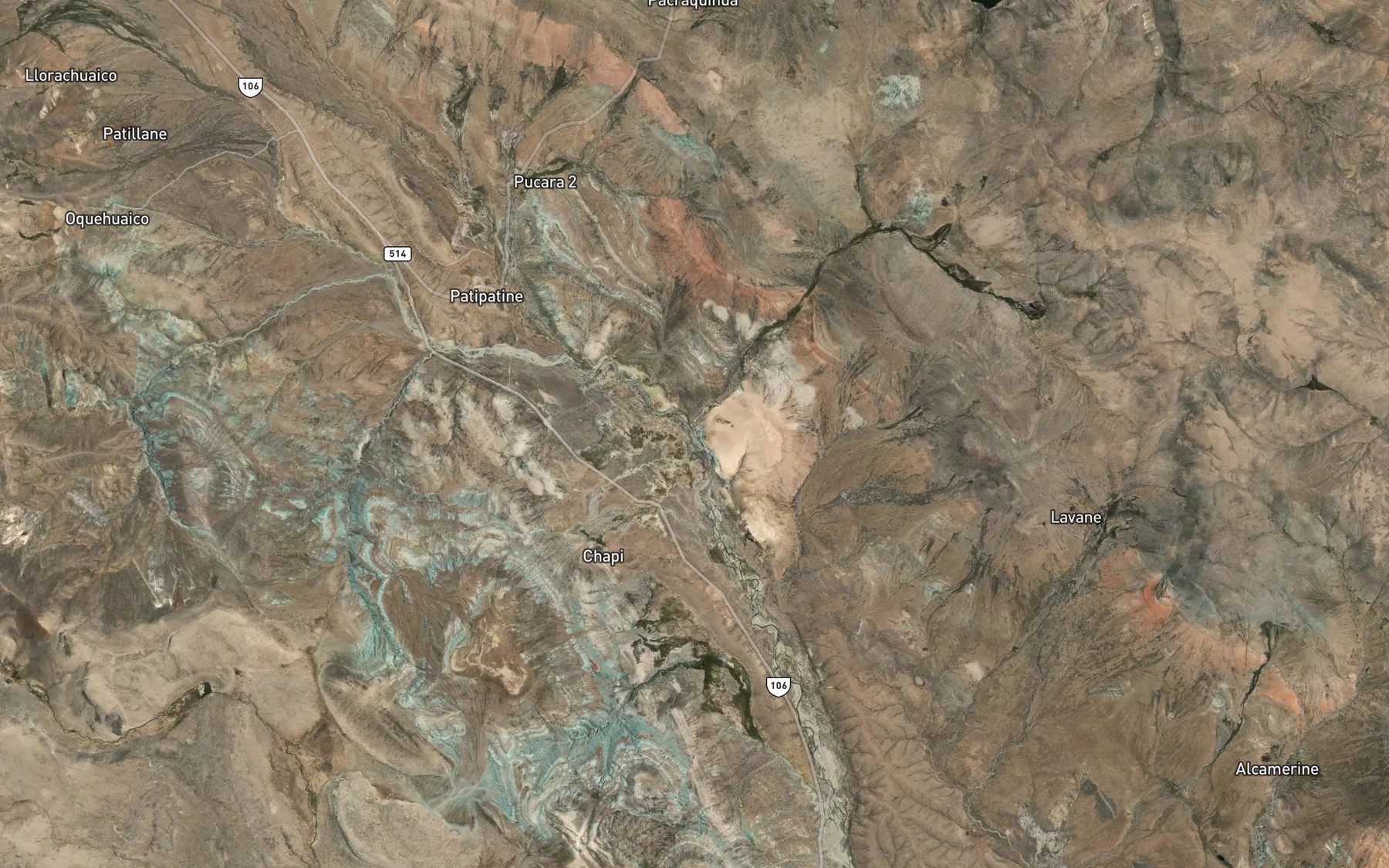 Satellite map of the Rio Herbara