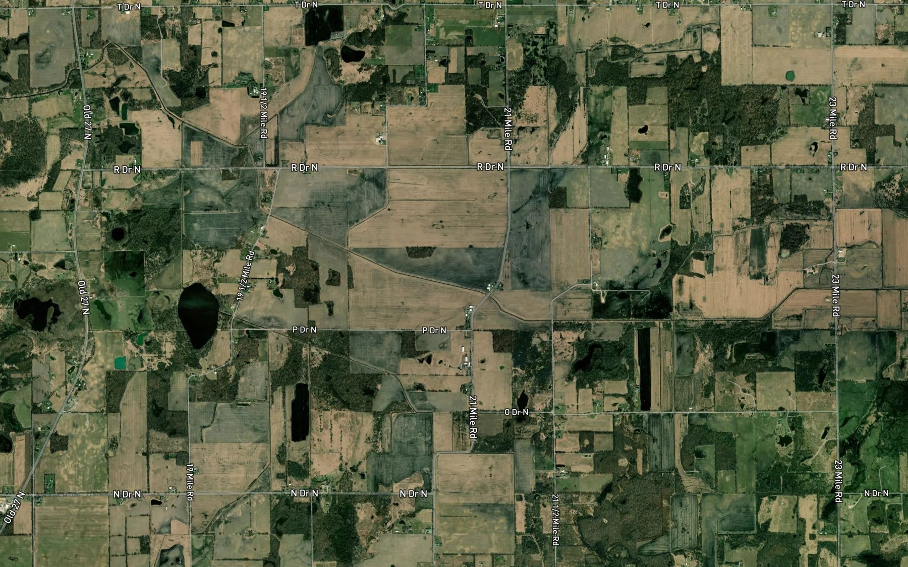 Satellite map of the State and Indian Creek Drain