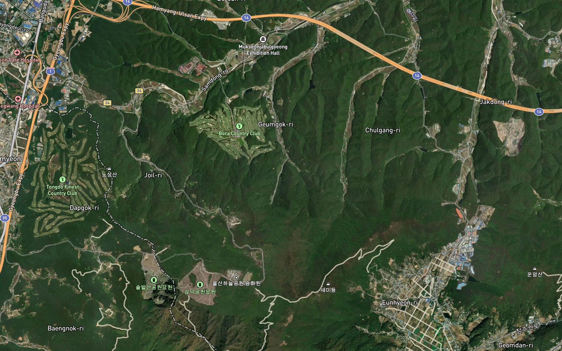 Satellite map of the Euneogolmot
