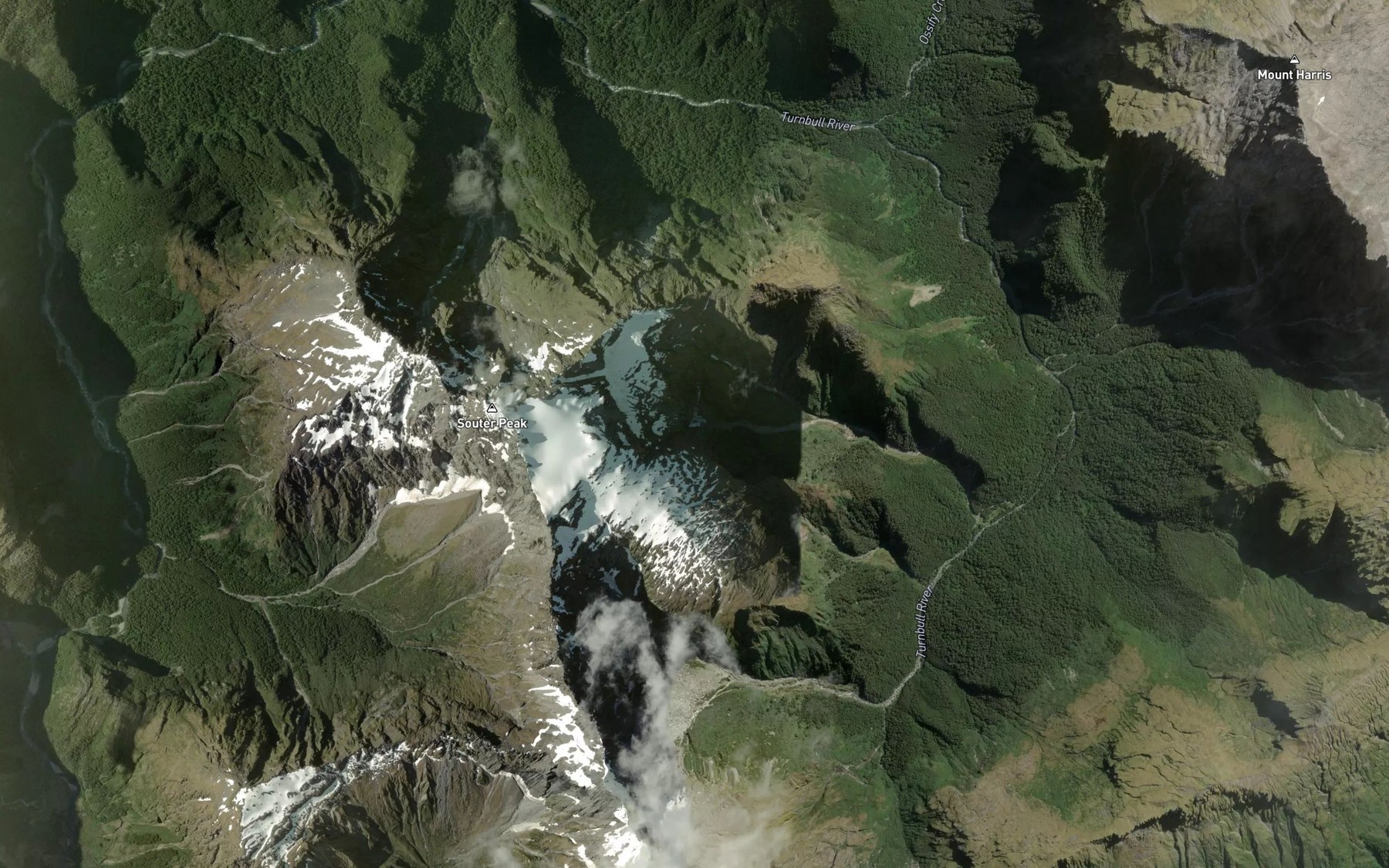 Satellite map of the Stormy Rivulet