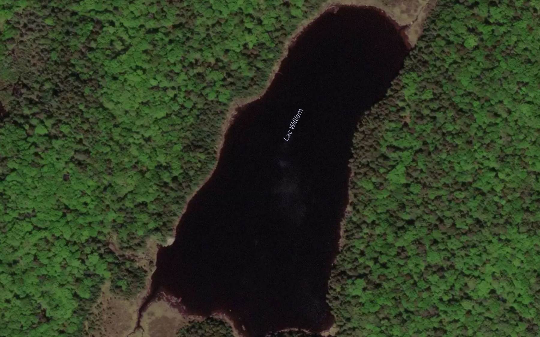 Satellite map of the Lac William