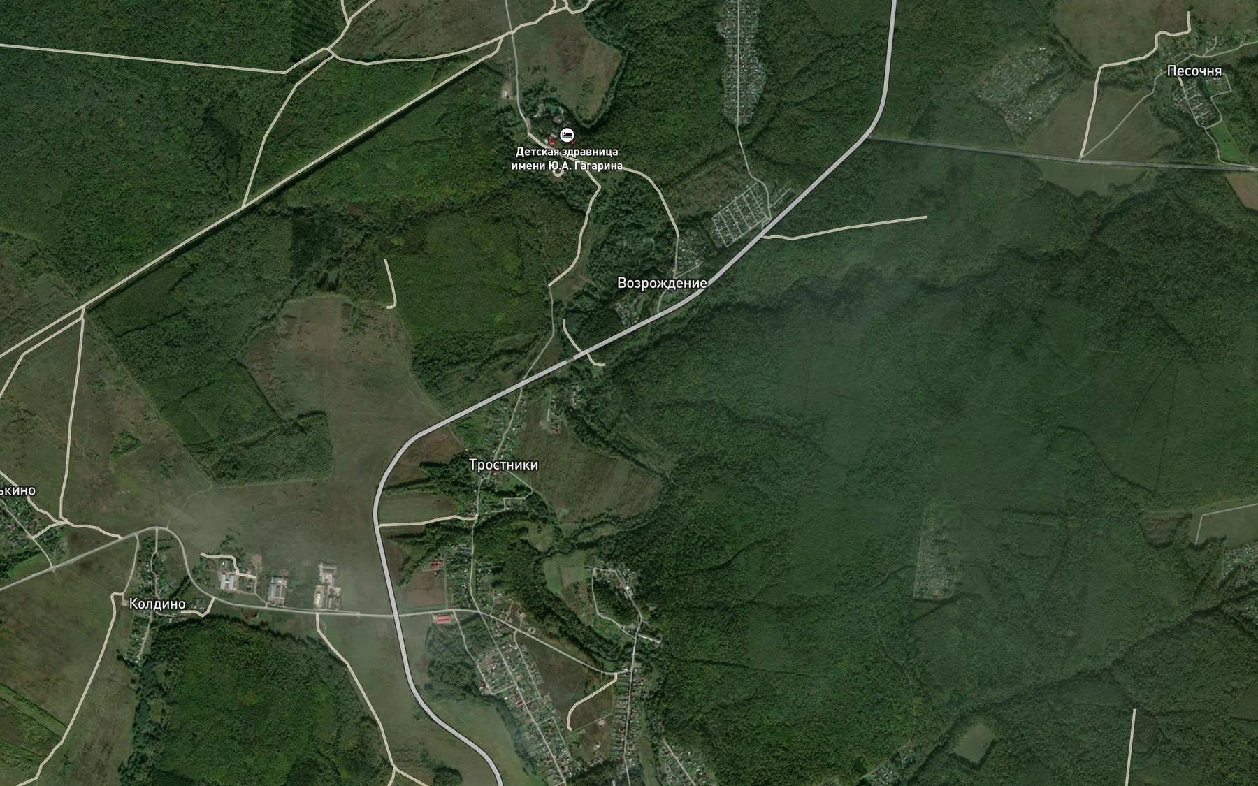 Satellite map of the Pesochnya