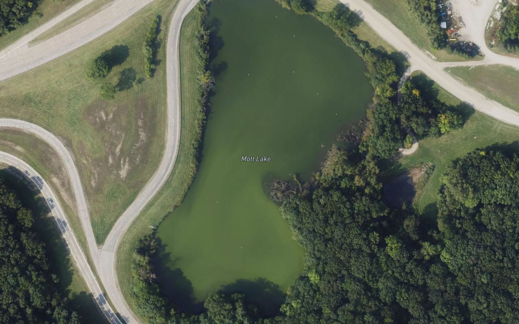 Satellite map of the Mott Lake