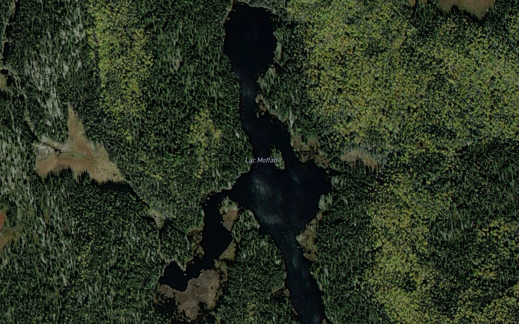 Satellite map of the Lac Moffatt