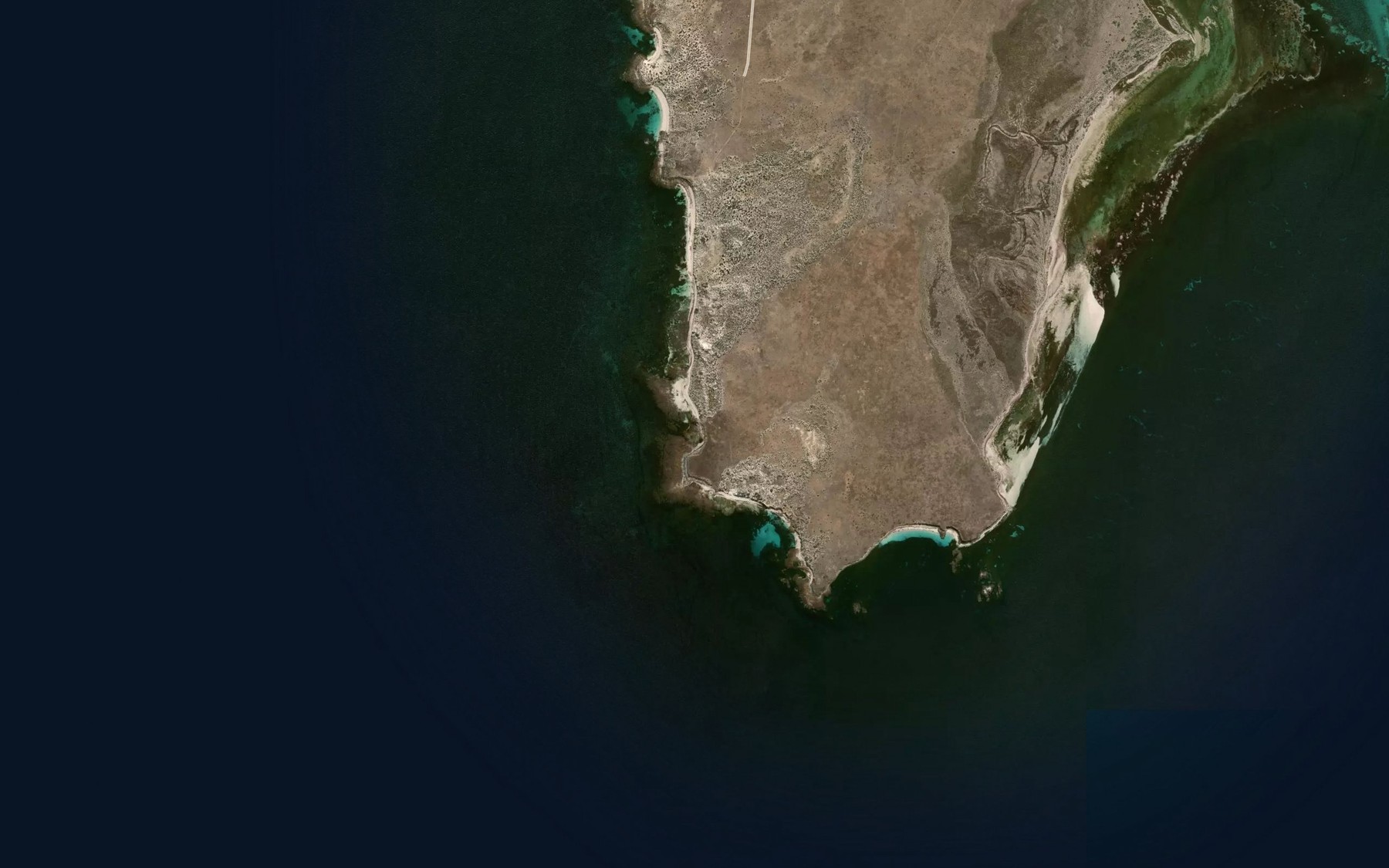 Satellite map of the Hungry Bay