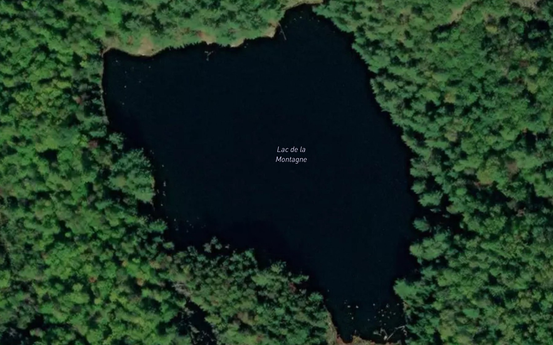 Satellite map of the Lac de la Montagne