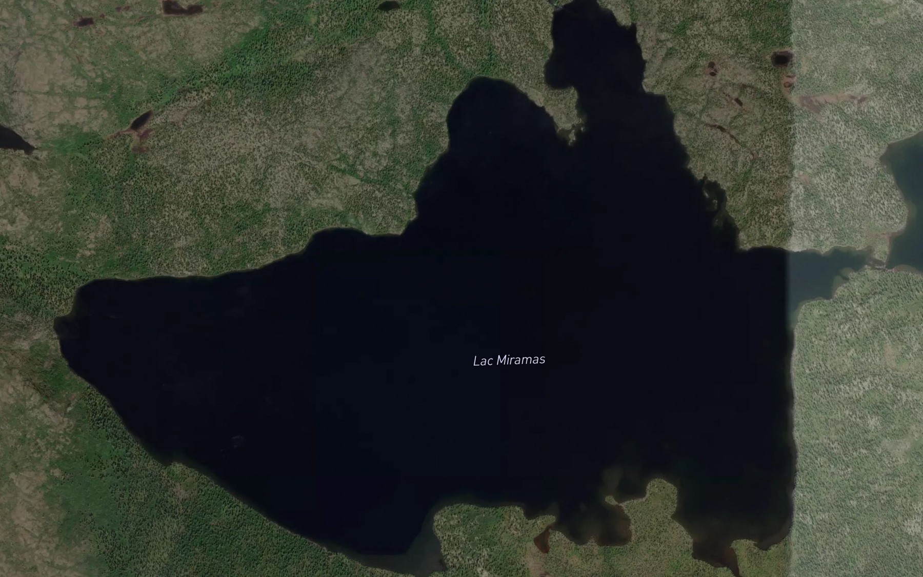 Satellite map of the Lac Miramas