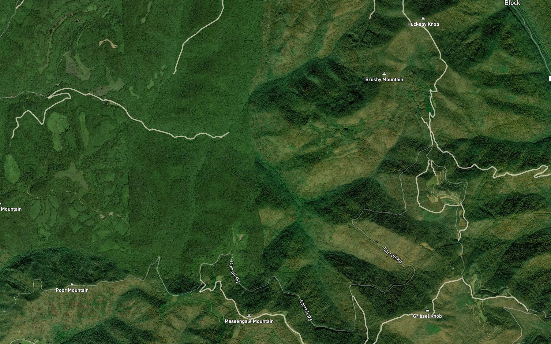Satellite map of the Wild Sow Branch