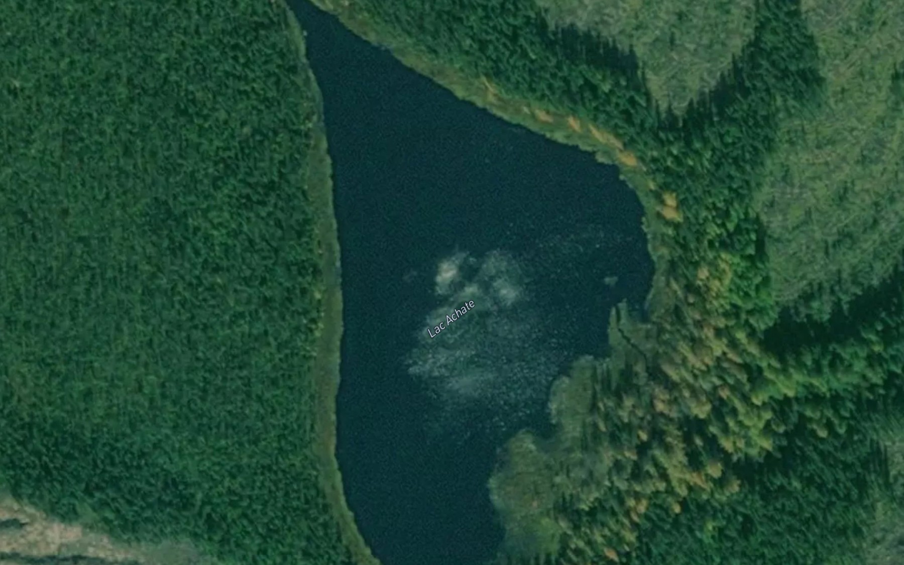 Satellite map of the Lac Achate