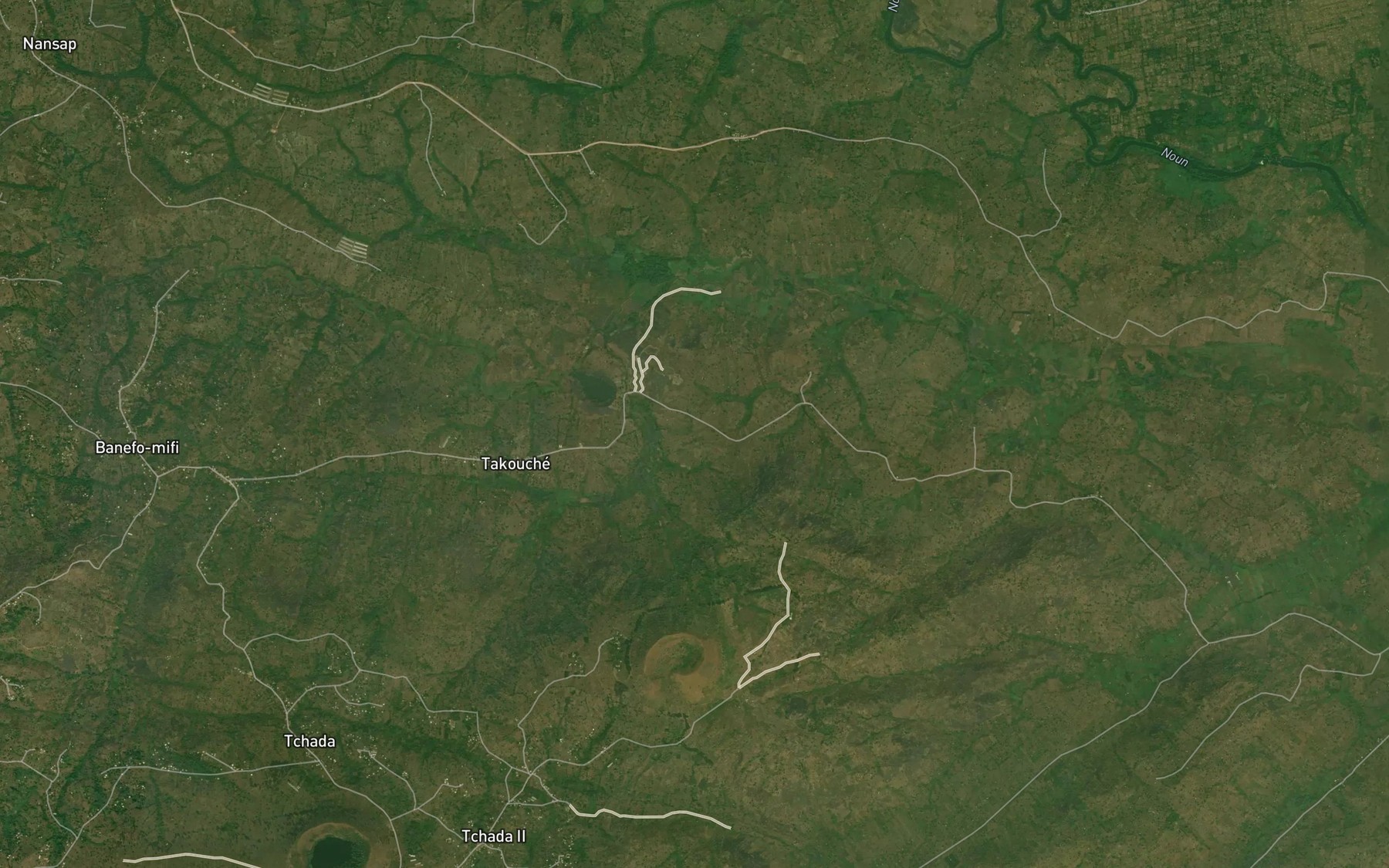 Satellite map of the Negheupan