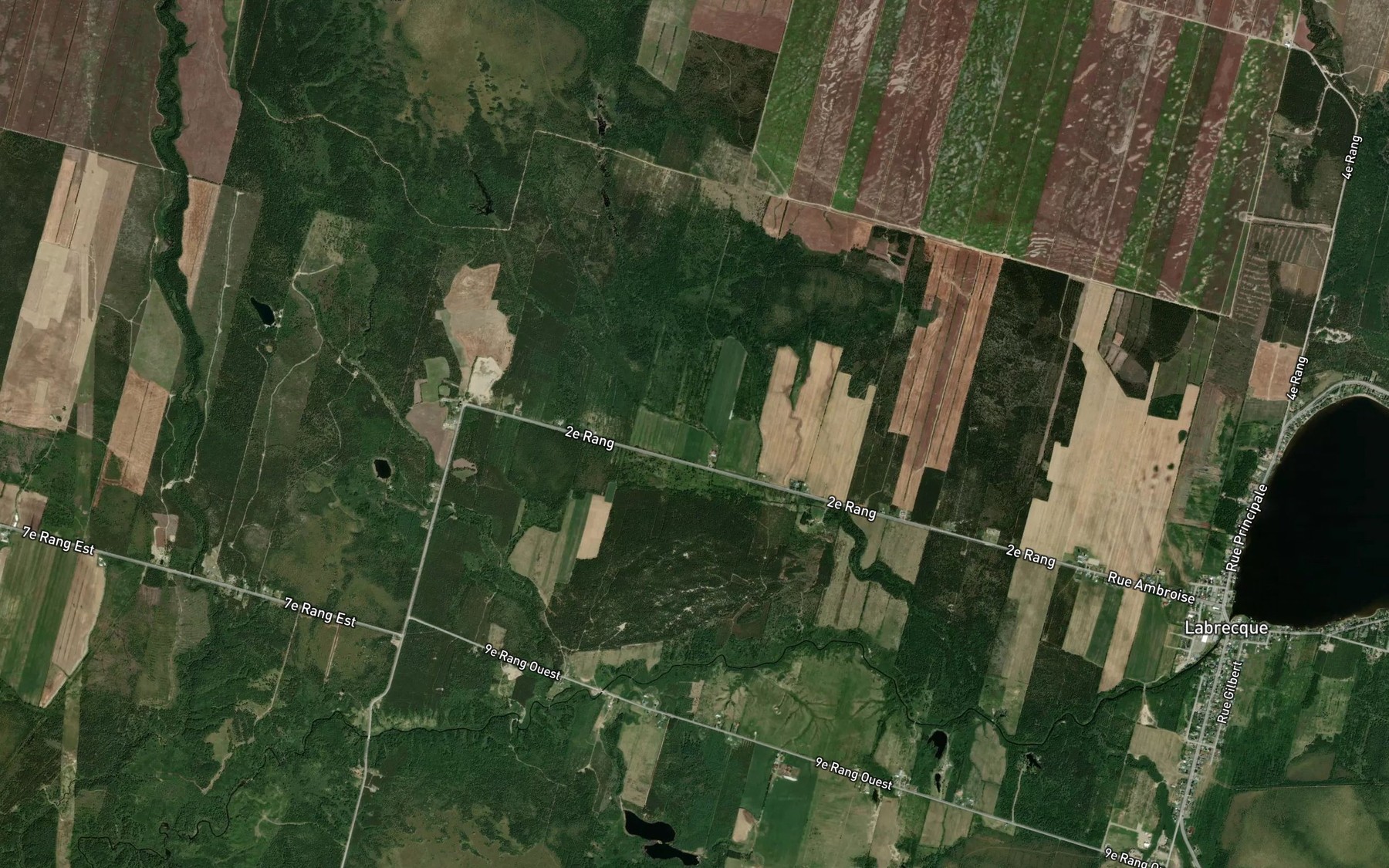 Satellite map of the Embranchement Lemieux-Maltais