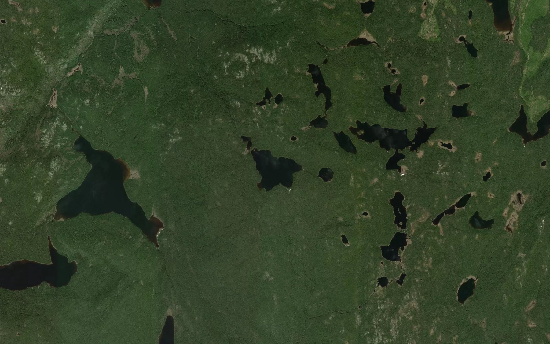 Satellite map of the Lac Rieux