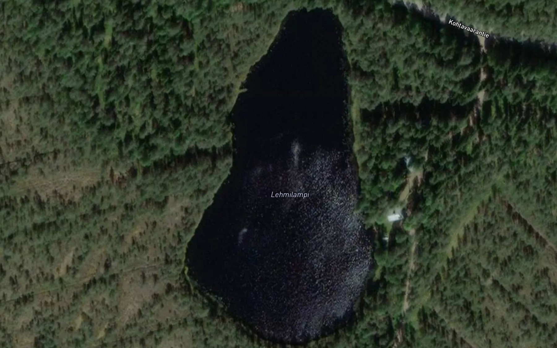 Satellite map of the Lehmilampi
