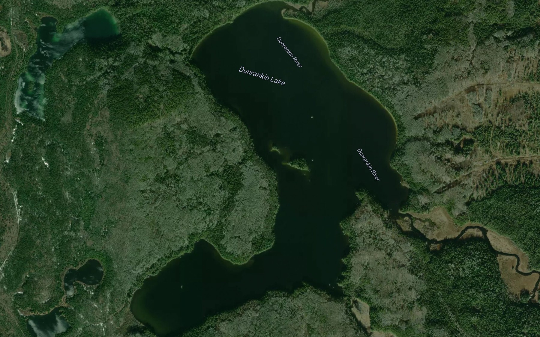 Satellite map of the Dunrankin Lake