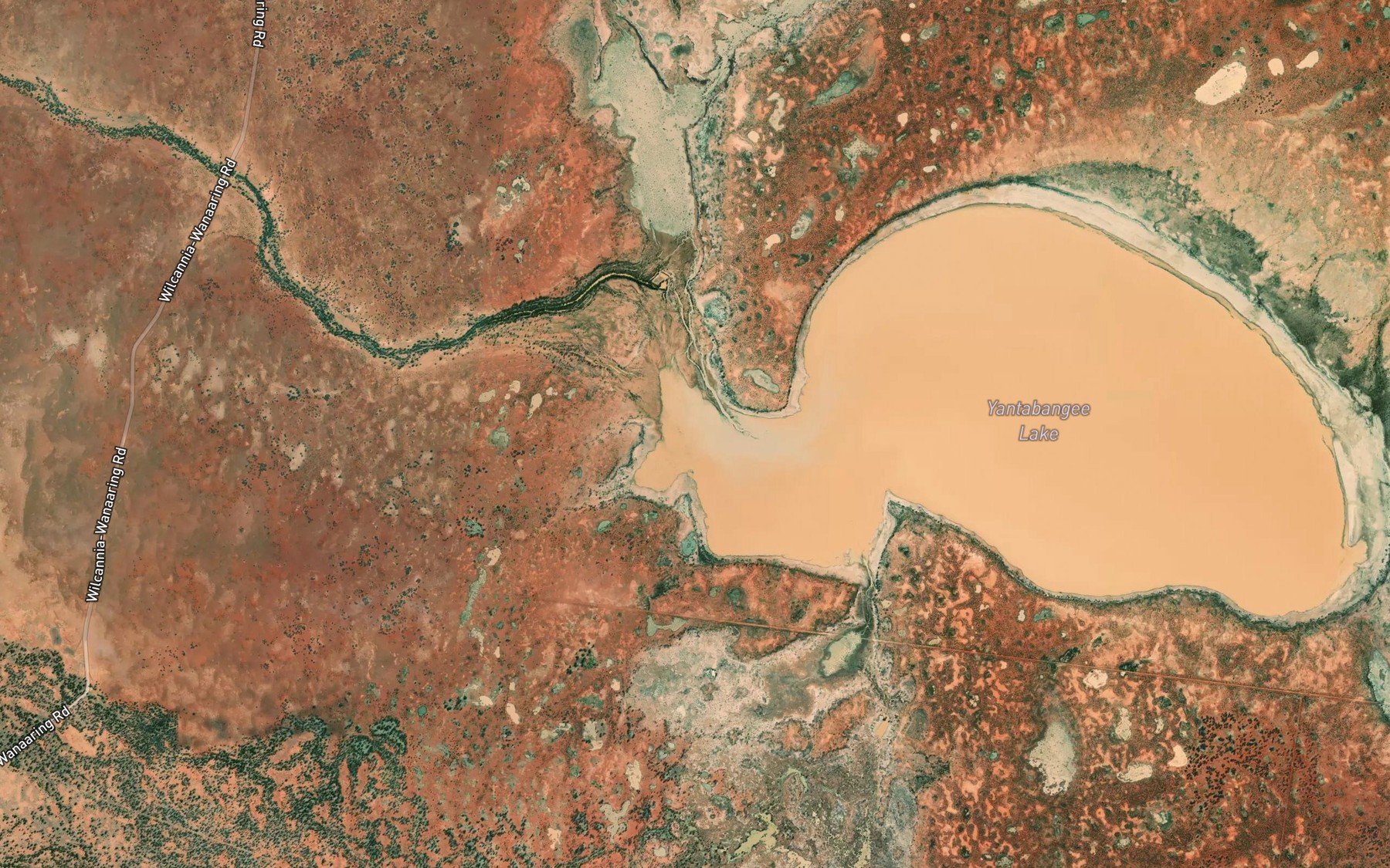 Satellite map of the Yentabangee Lake
