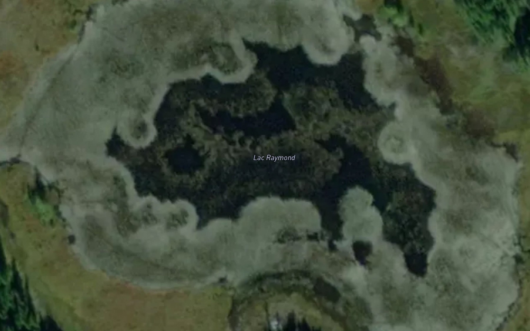 Satellite map of the Lac Raymond