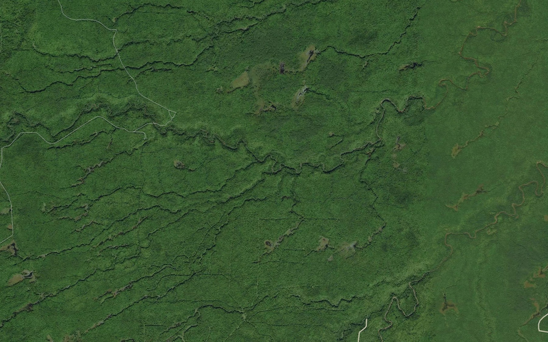 Satellite map of the Chipping Creek