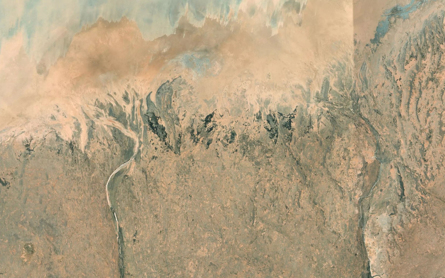 Satellite map of the Welcome Creek