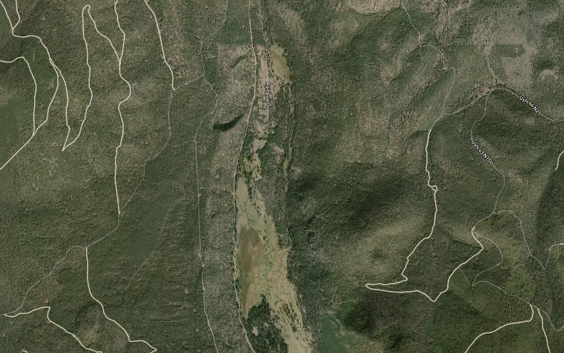 Satellite map of the Double Spring