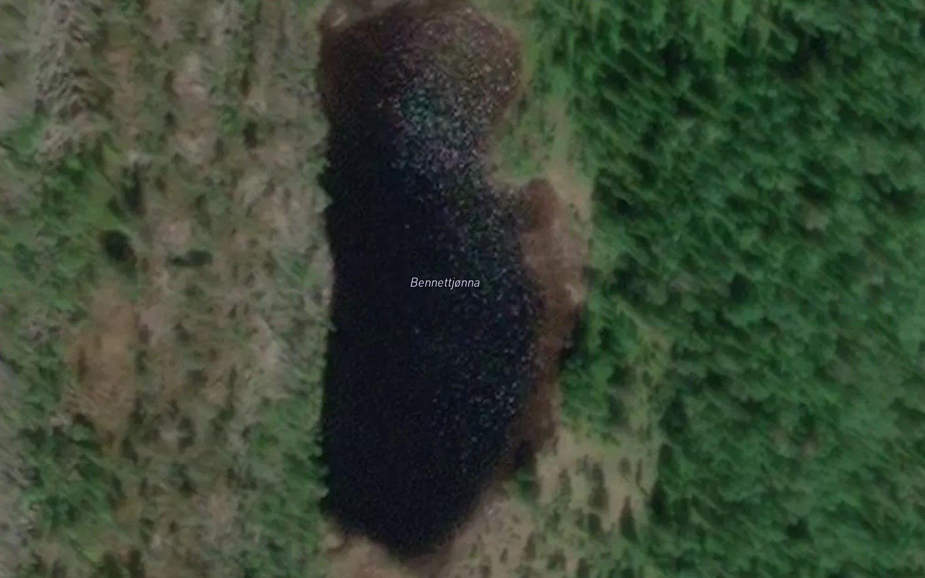 Satellite map of the Bennettjorna