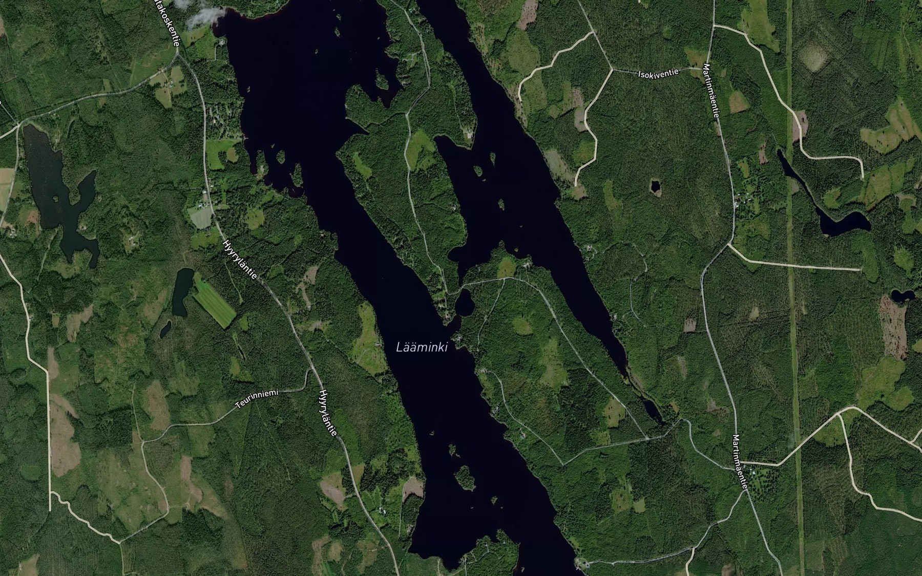 Satellite map of the Koirasalmi