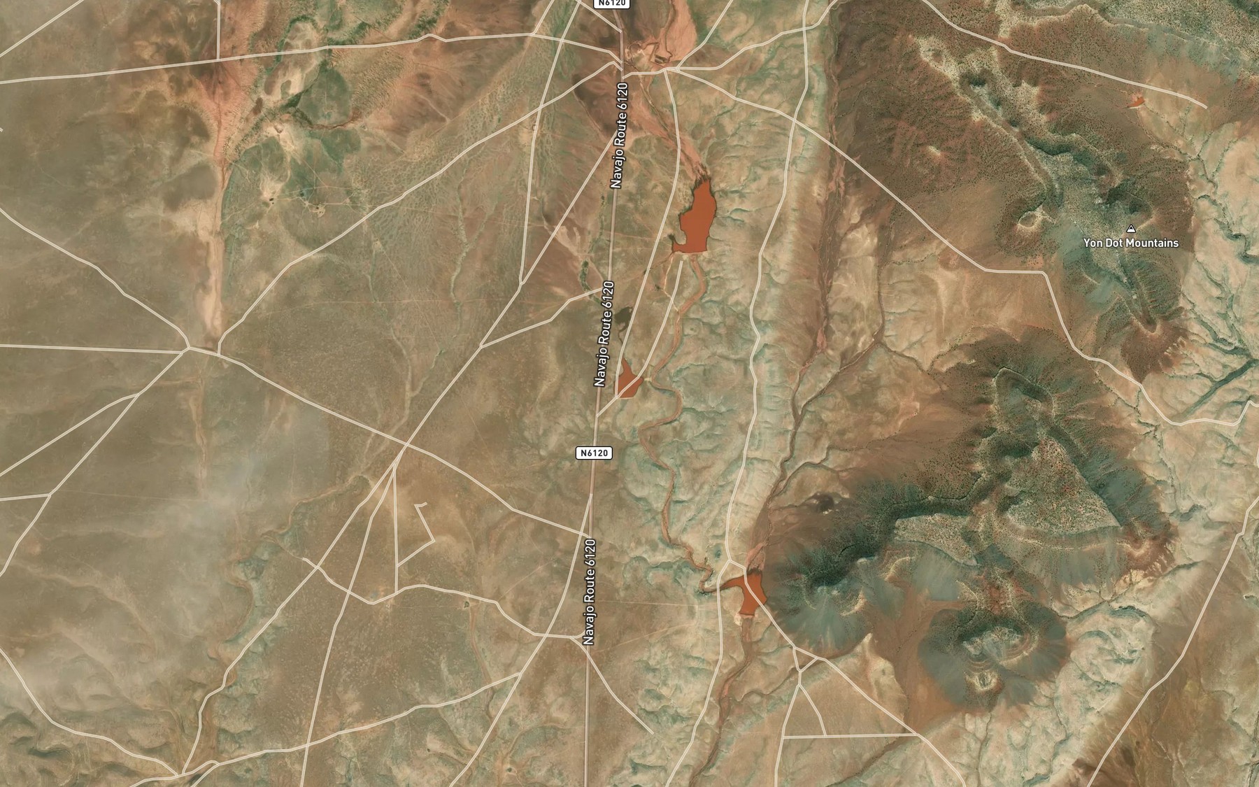 Satellite map of the Horse Reservoir
