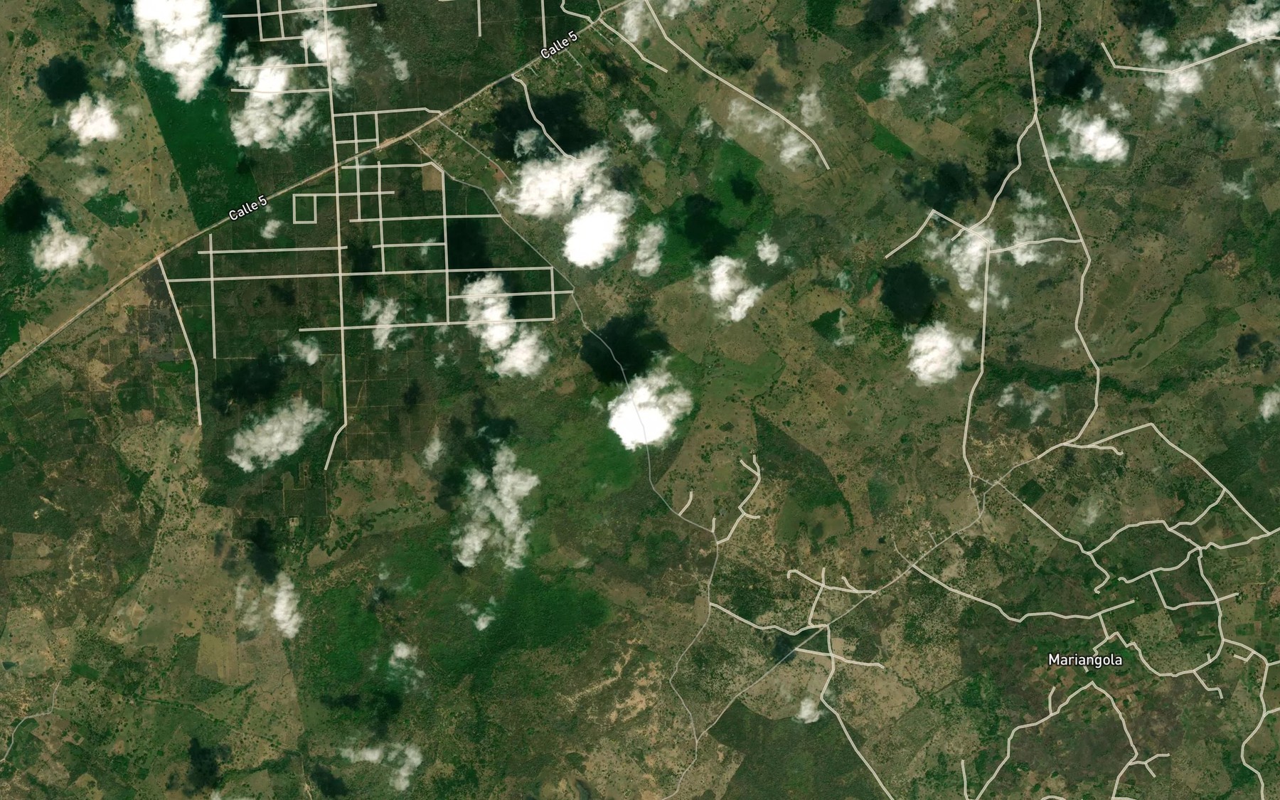 Satellite map of the Arroyo Palmar