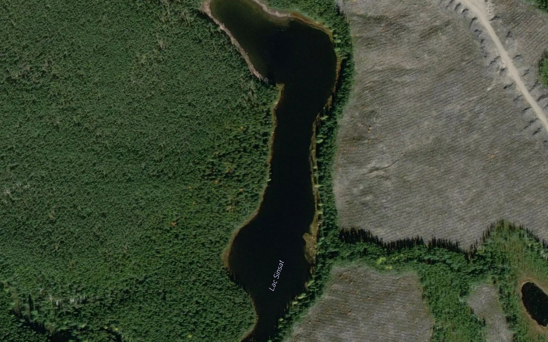 Satellite map of the Lac Sinsat