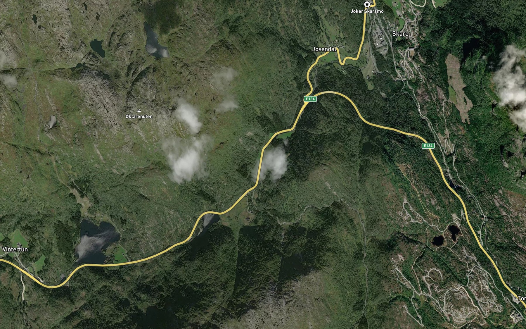 Satellite map of the Josendalselvi