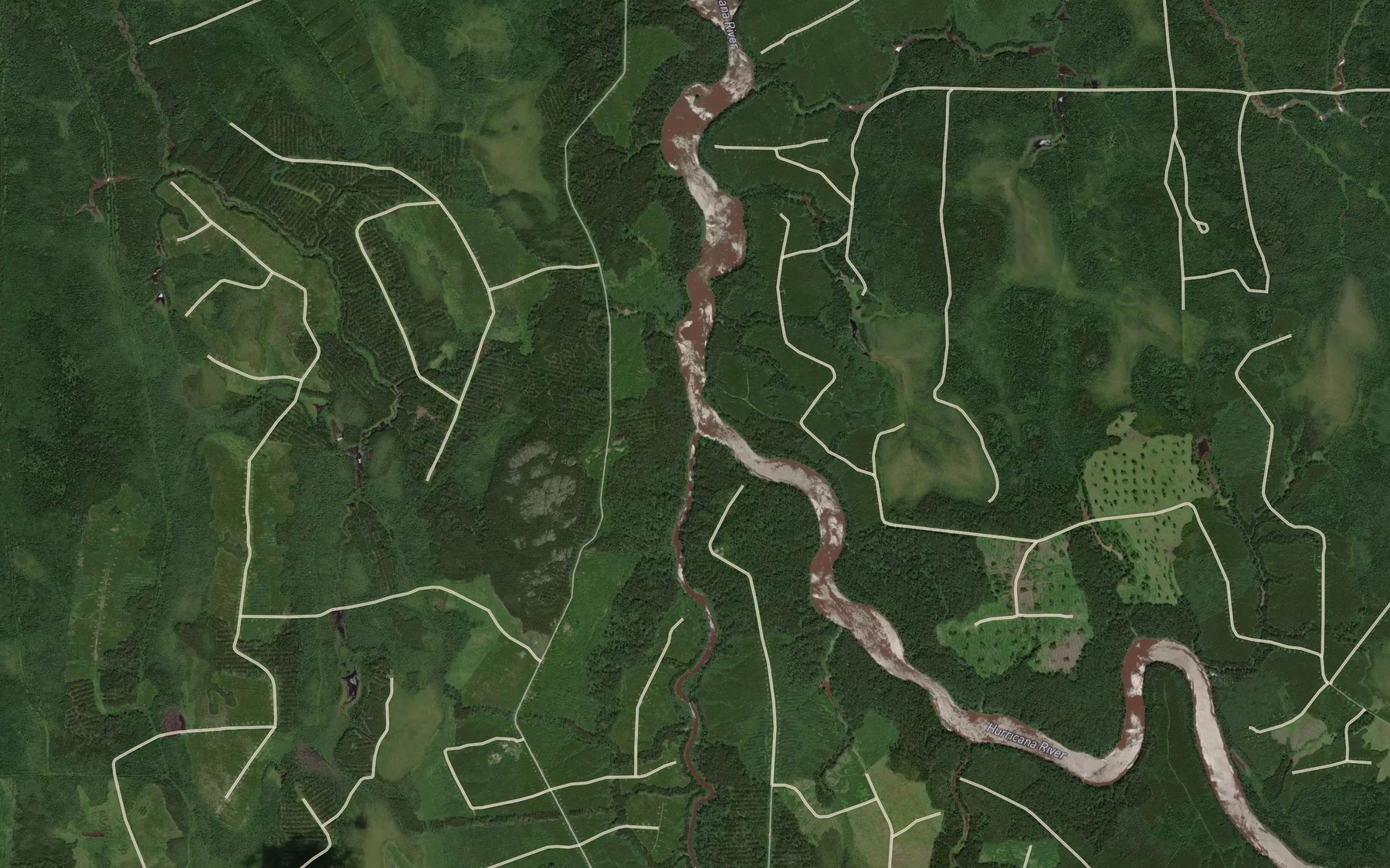 Satellite map of the Ruisseau Tanshell