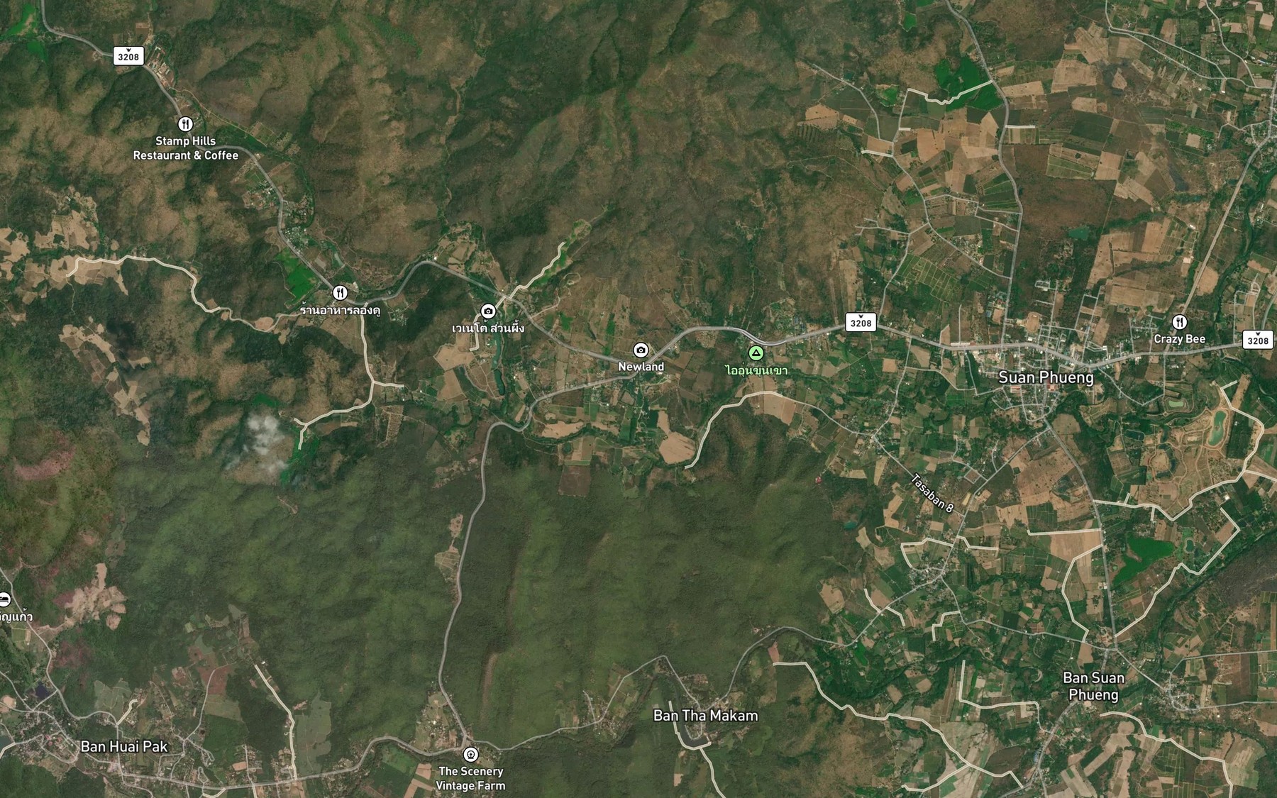 Satellite map of the Thi Kak Nam Ban Thung Fuek