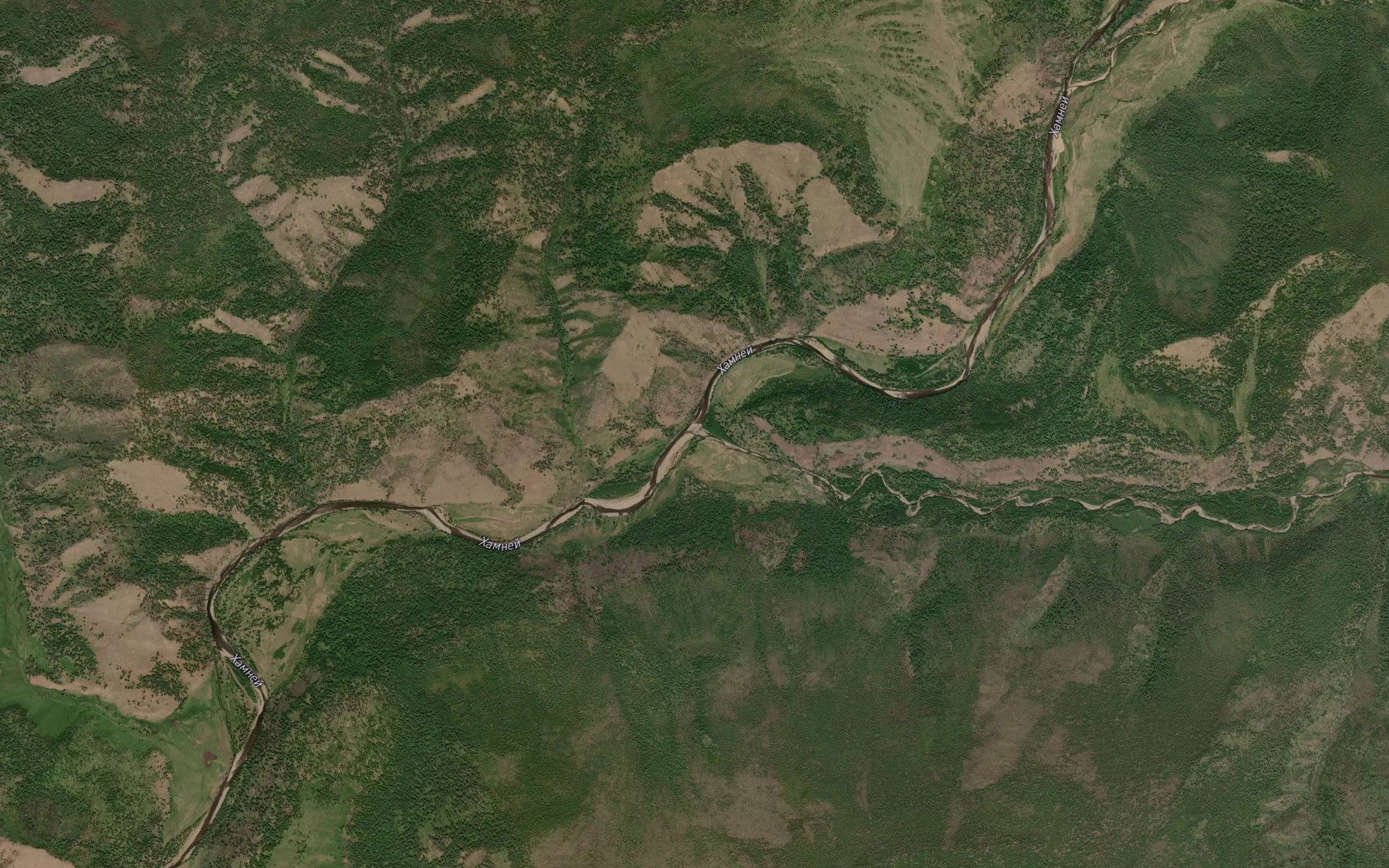 Satellite map of the Il'kcha