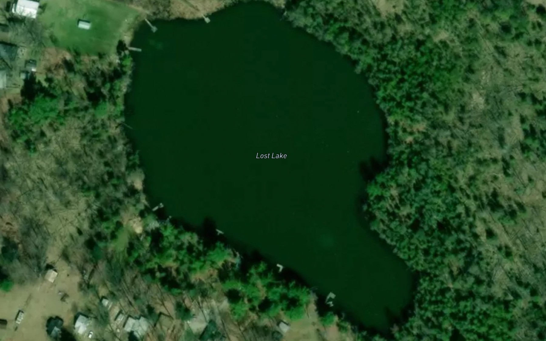 Satellite map of the Lost Lake