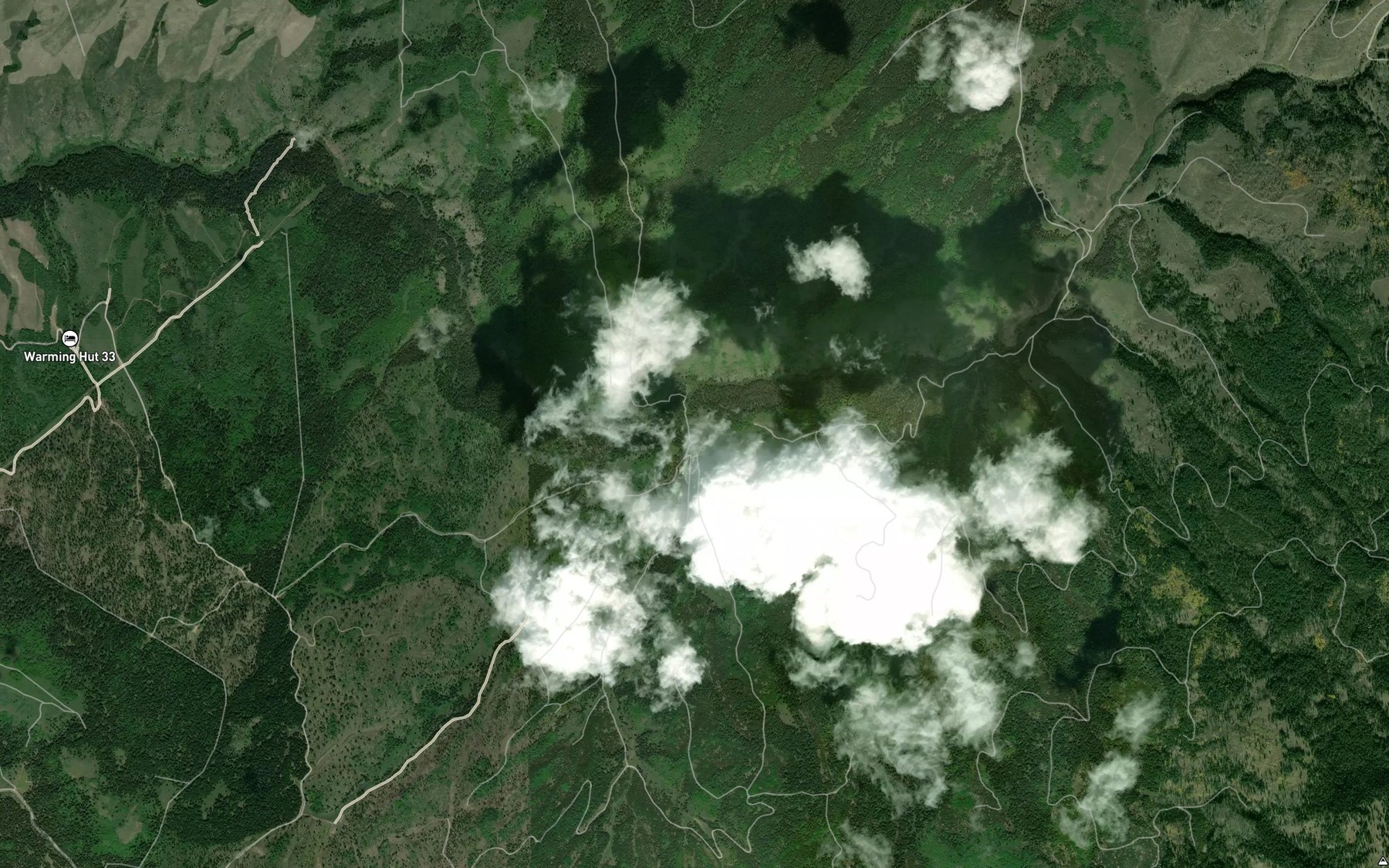 Satellite map of the Fish Creek