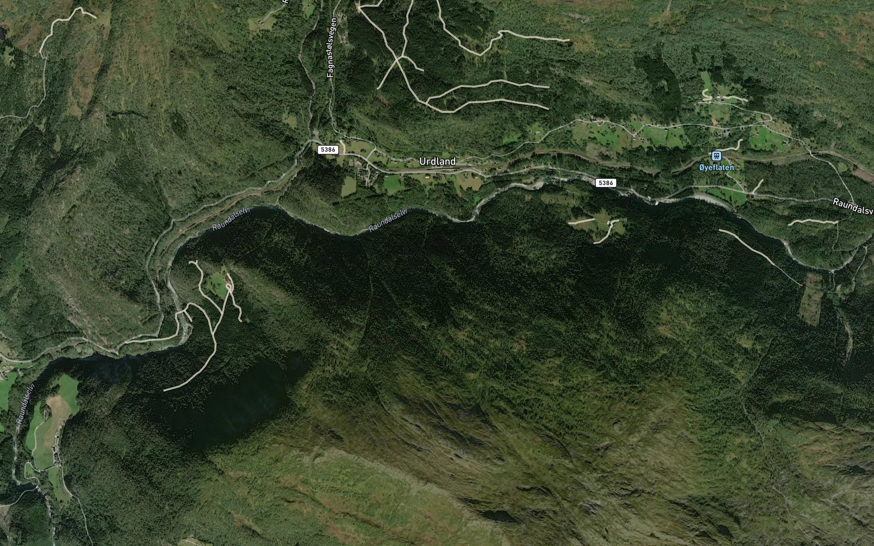 Satellite map of the Hovdagrovi