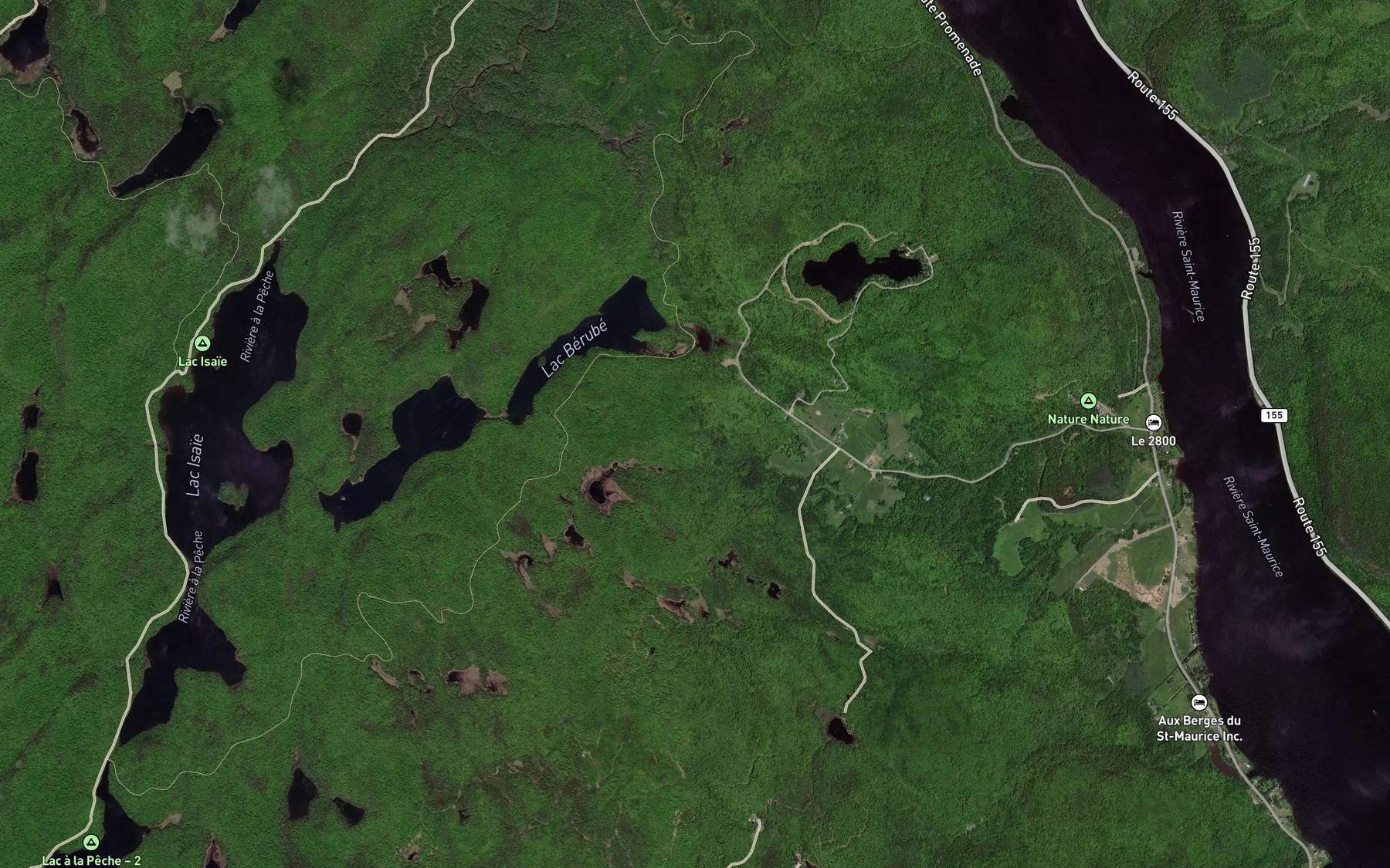 Satellite map of the Coulee Hamel