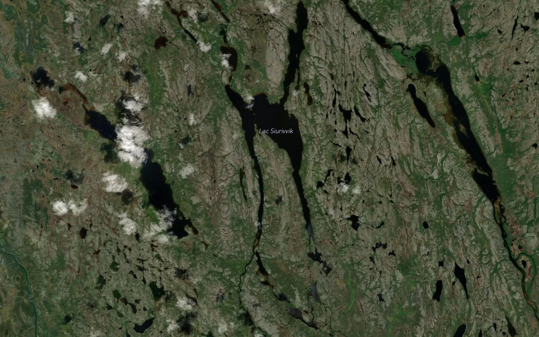 Satellite map of the Lac Siurivvik