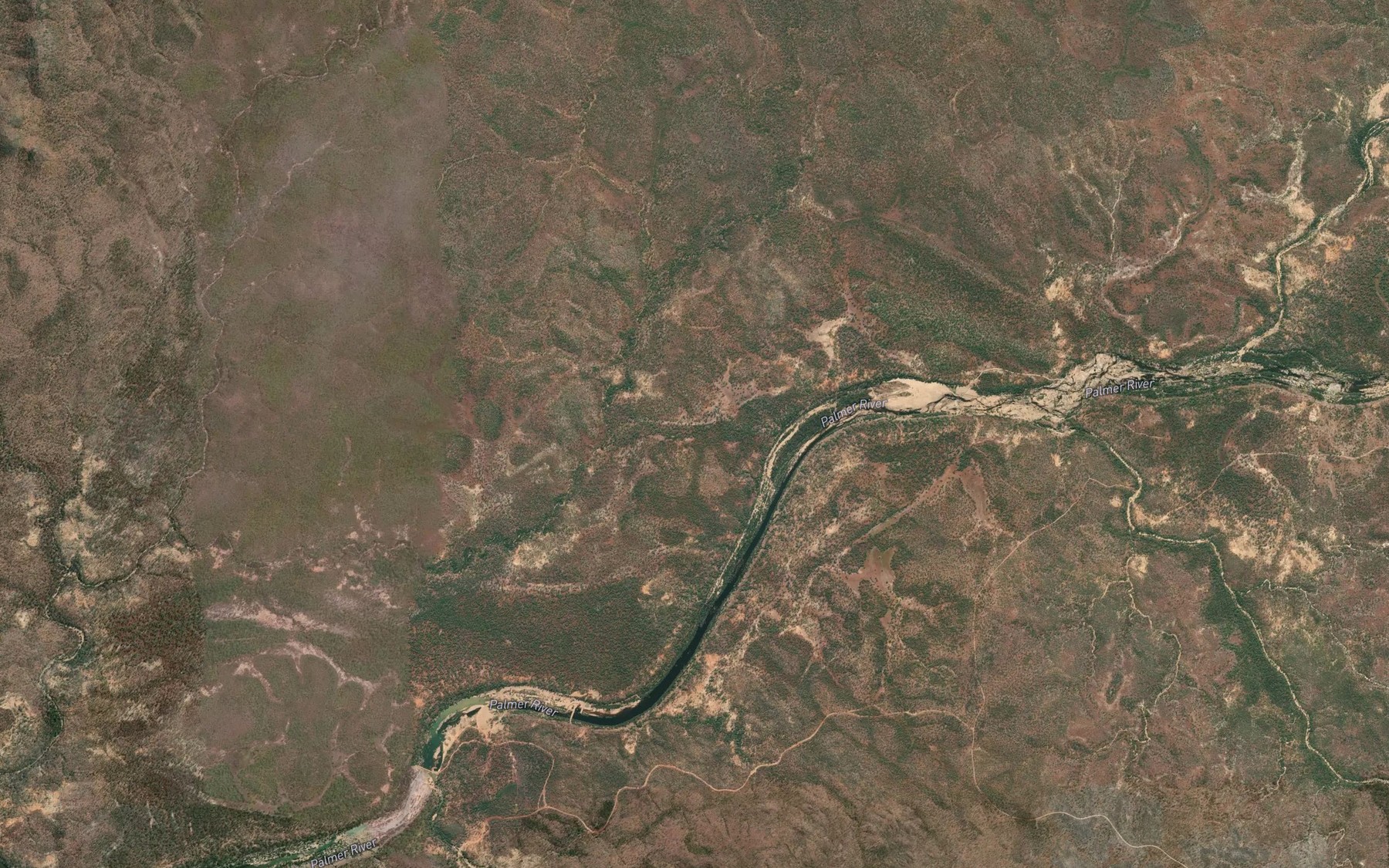 Satellite map of the Fox Creek