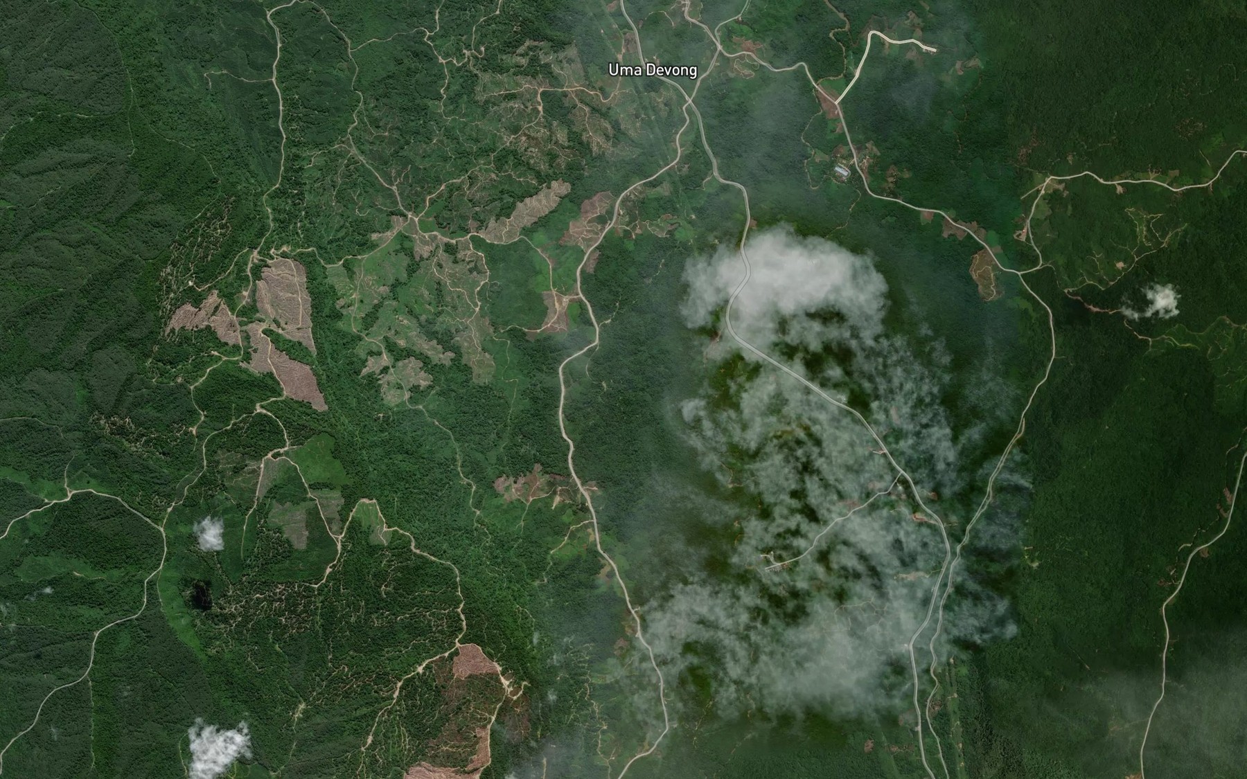 Satellite map of the Sungai Seda