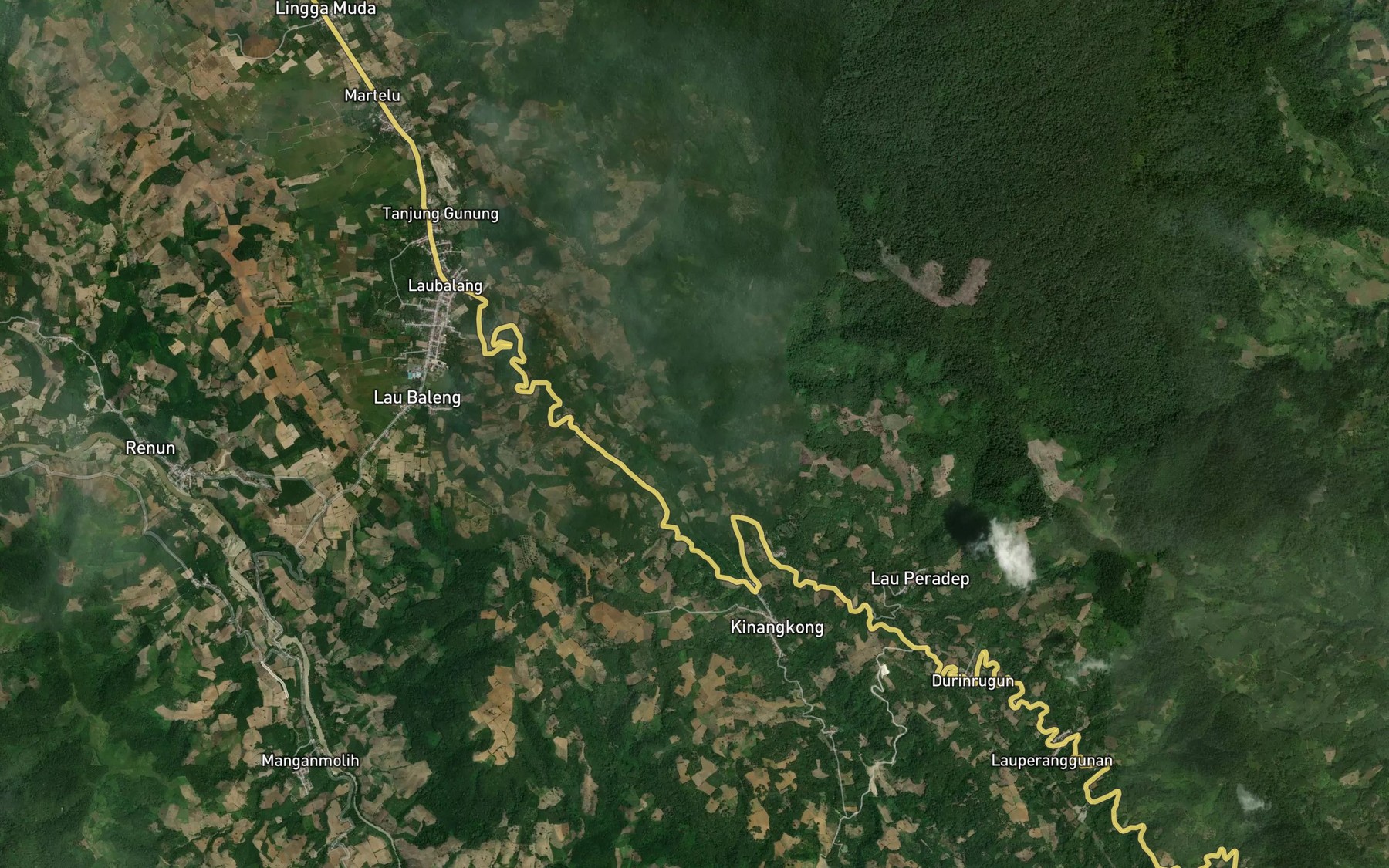 Satellite map of the Lao Paradap