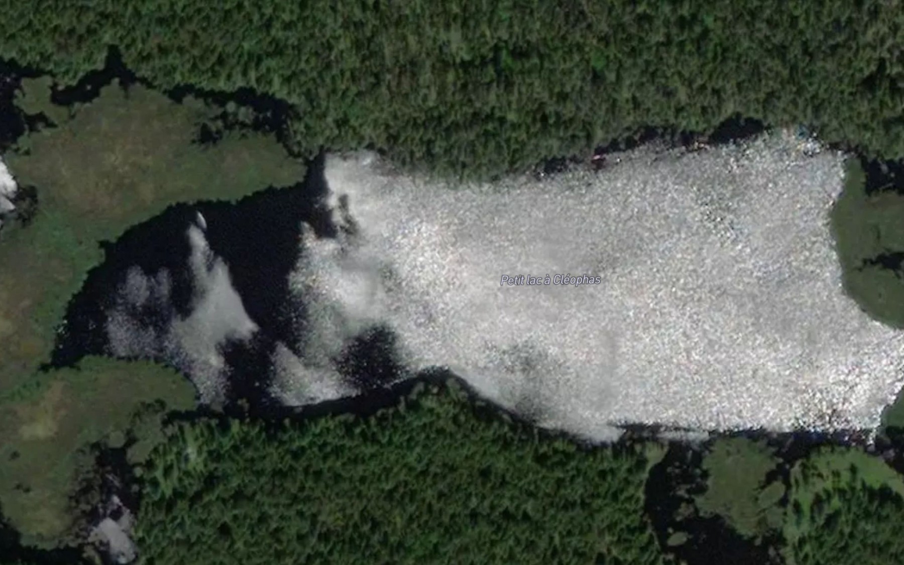 Satellite map of the Petit lac a Cleophas
