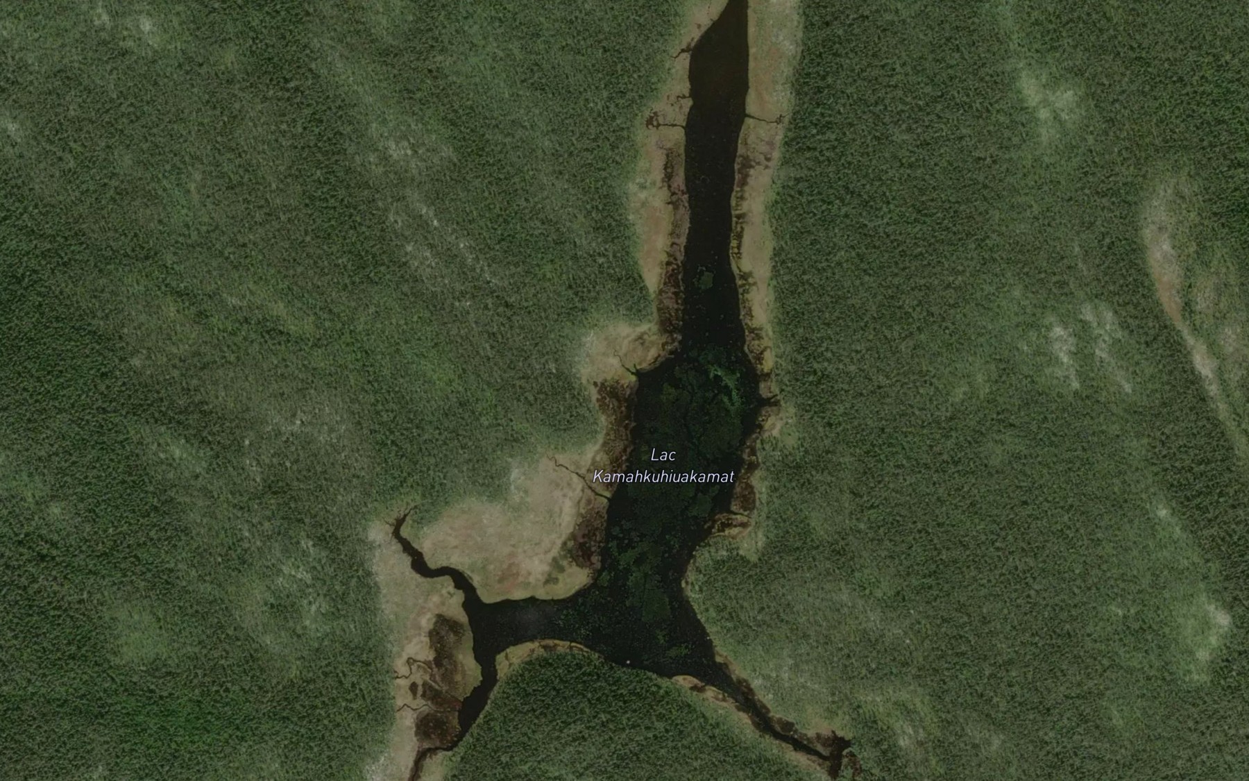 Satellite map of the Lac Kamahkuhiuakamat