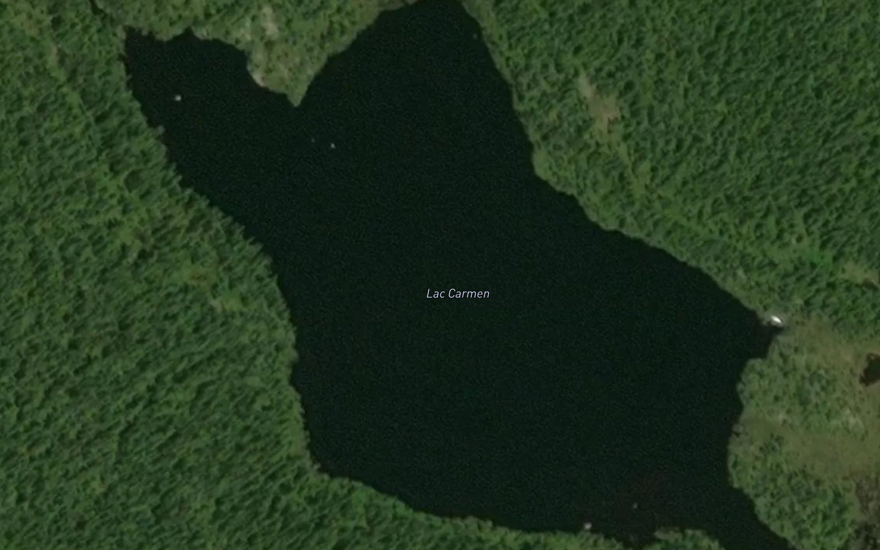 Satellite map of the Lac Carmen