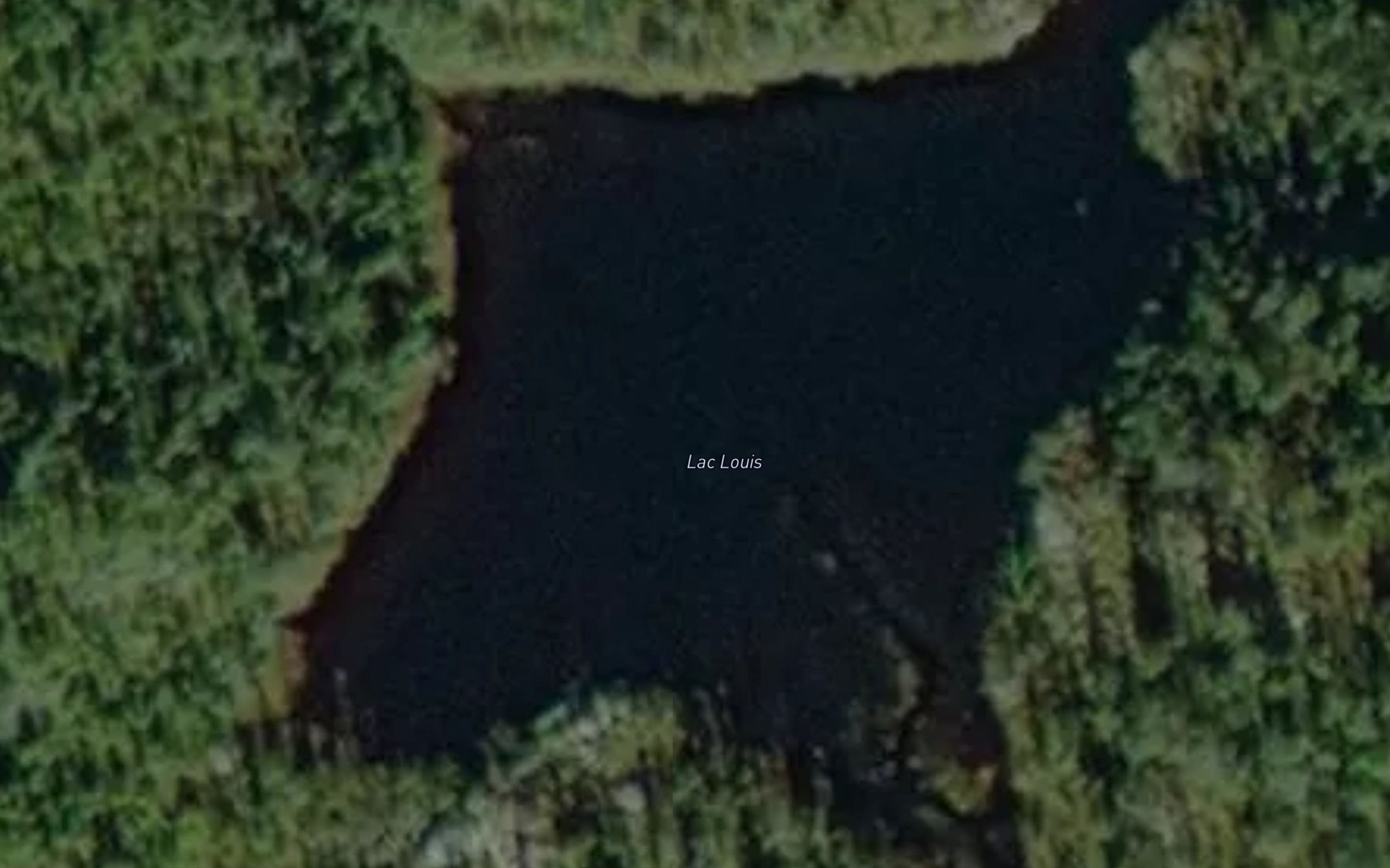 Satellite map of the Lac Louis