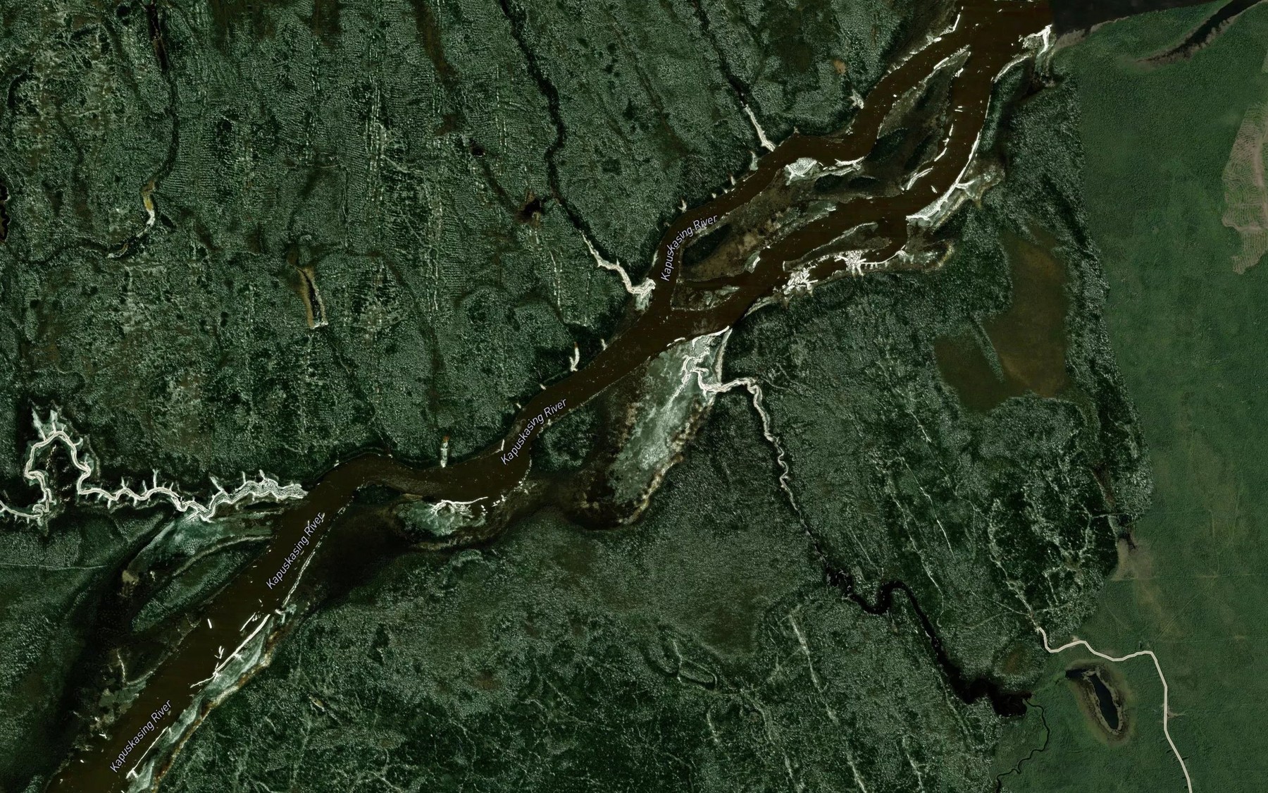 Satellite map of the Torrance Creek