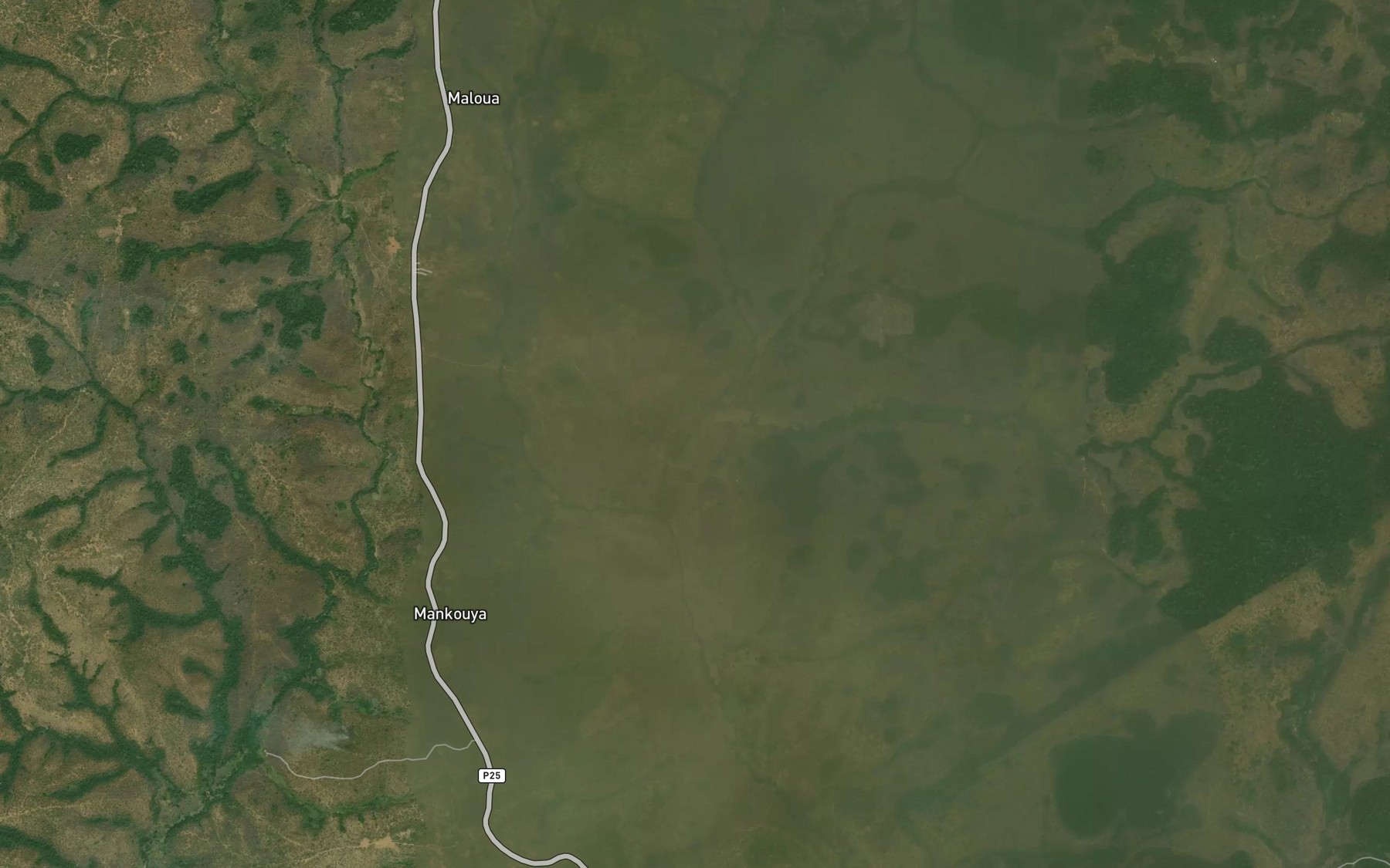 Satellite map of the Nte